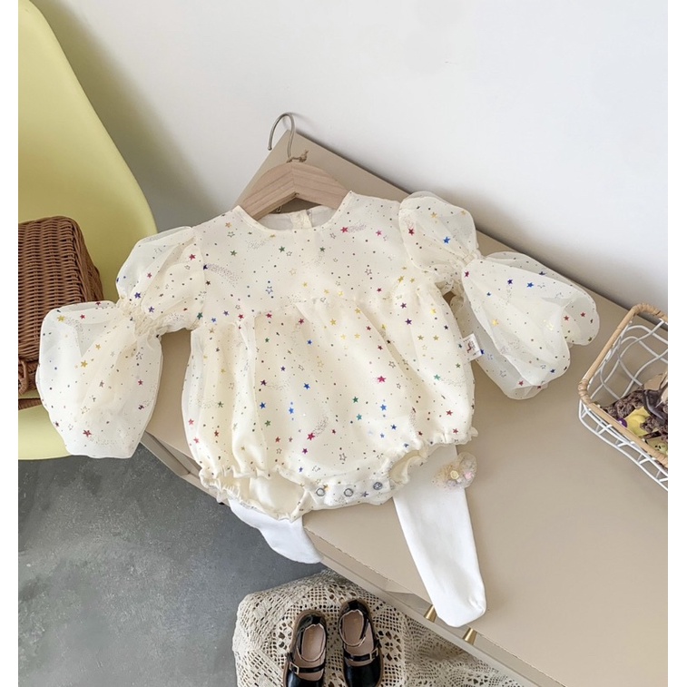 Twinkle star romper bayi perempuan/ baju pesta