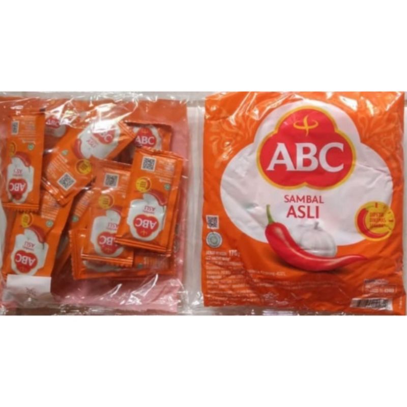 

Saus sambal asli ABC 1 pack isi 22pcs