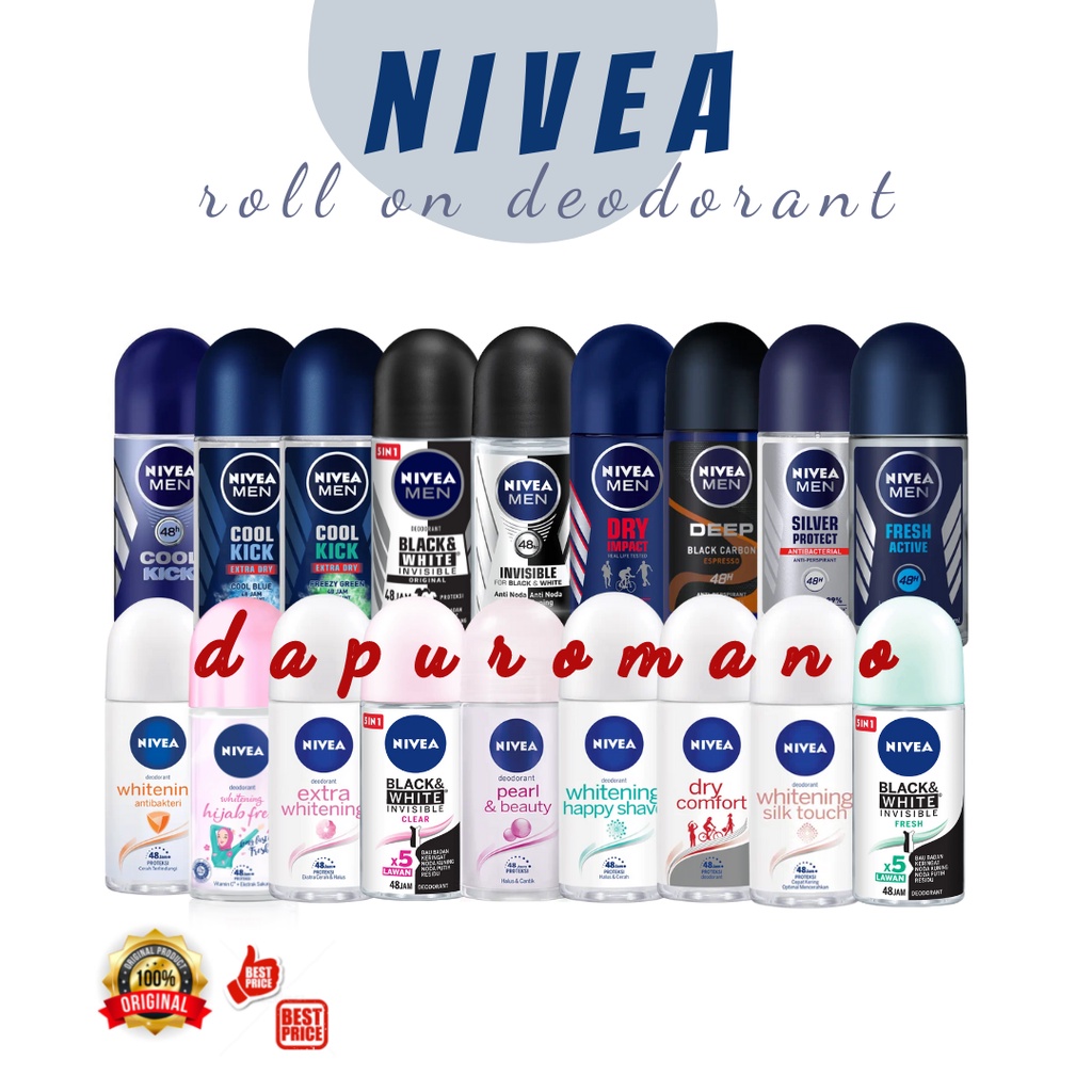 Nivea Deodorant Roll On 25 ML 50 ML