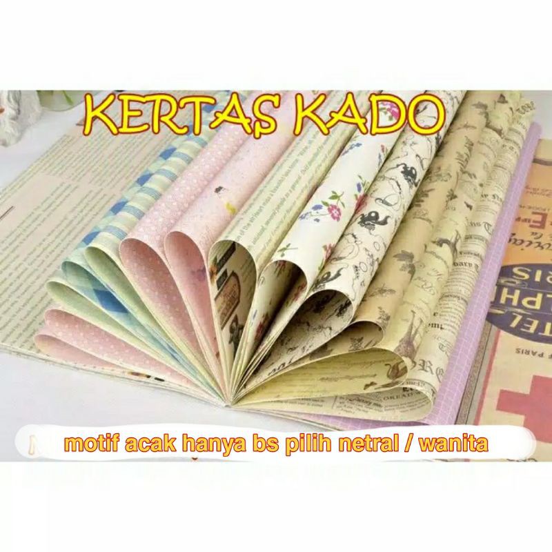 Kertas kado gift wrapping