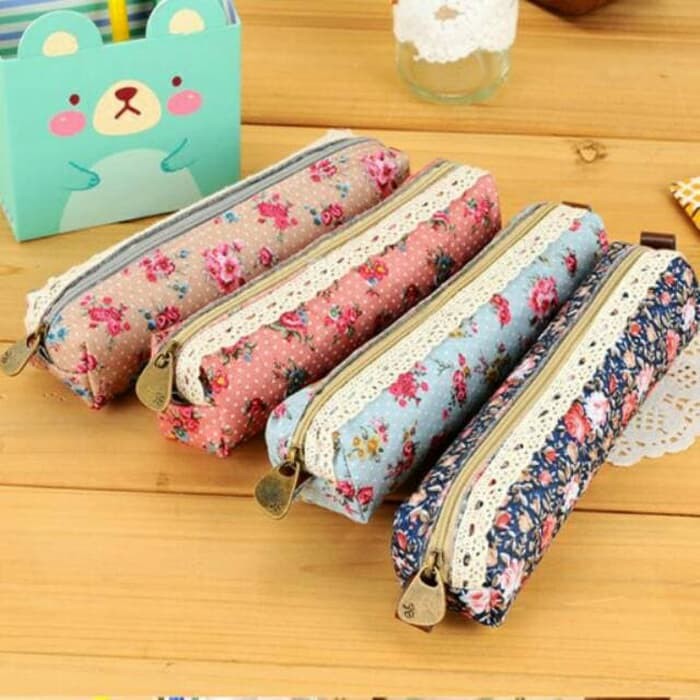 

Souvenir Unik Tempat Pensil Bulat Bunga