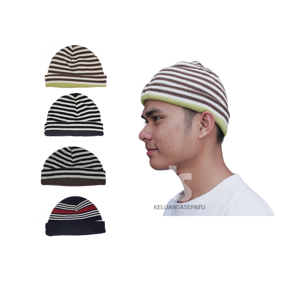 topi kupluk beanie hat motif topi kupluk cowo kualitas premium distro topi beanie hat murah