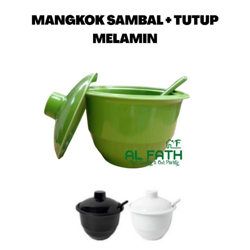 UNICA Mangkok Sambal - Mangkok Sambel - Mangkok Cabe - Mangkok Sambal Tutup  Melamin U2043