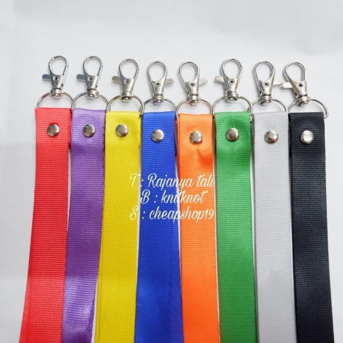 

Cuci Gudang Awal Tahun lanyard 2cm polos tanpa stoper - Hitam Promo Awal tahun