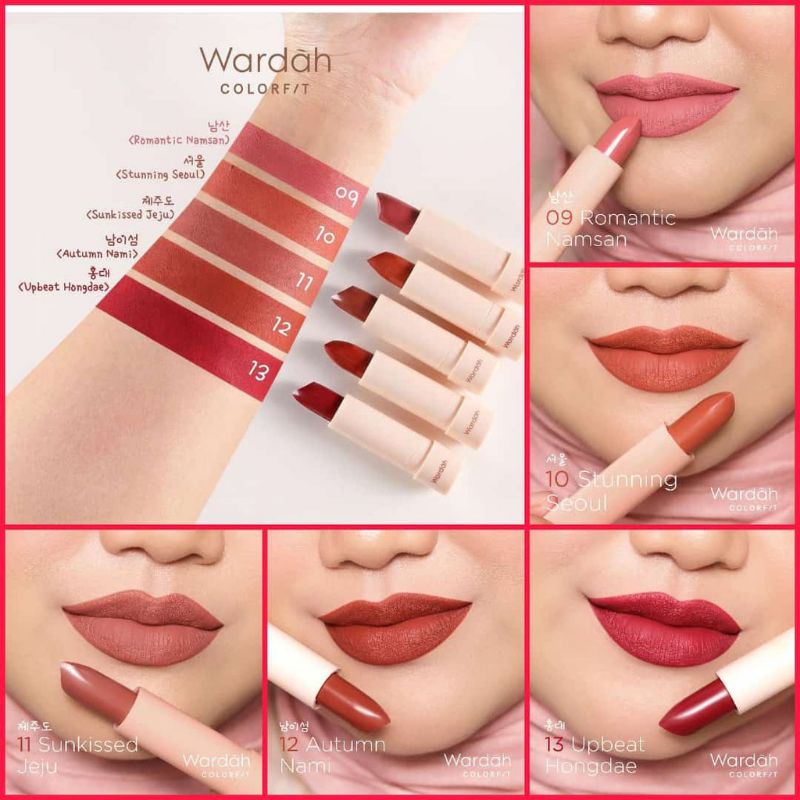 Wardah Colorfit Ultralight Matte Lipstick/Korea Edition
