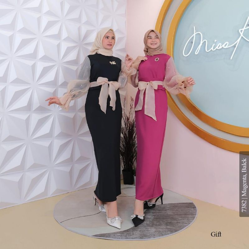 MK Gift dress gamis hijab kekinian baju lebaran gamis pesta MISSKAMIHIJAB