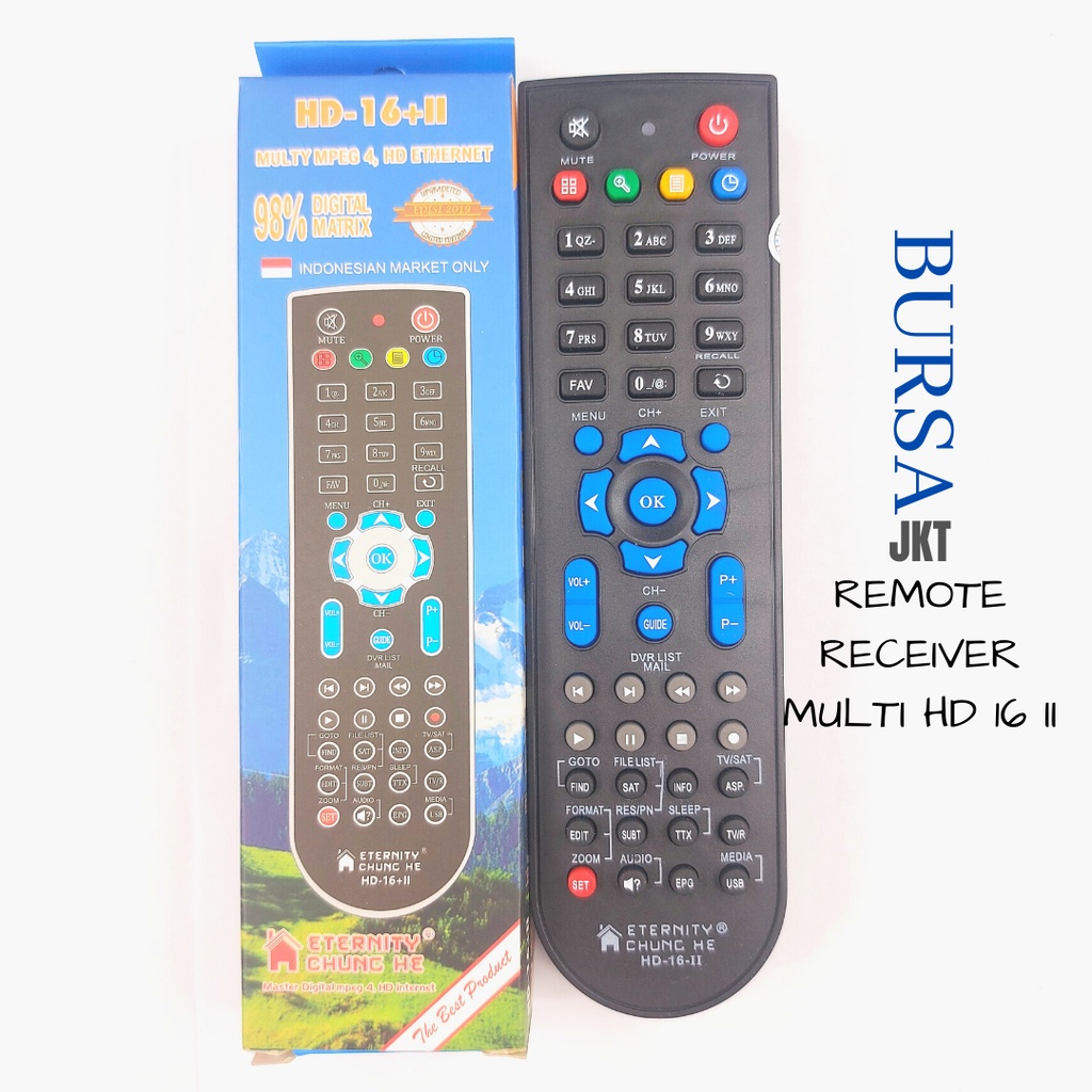 REMOTE REMOT RECEIVER PARABOLA HD-16 II MPEG4