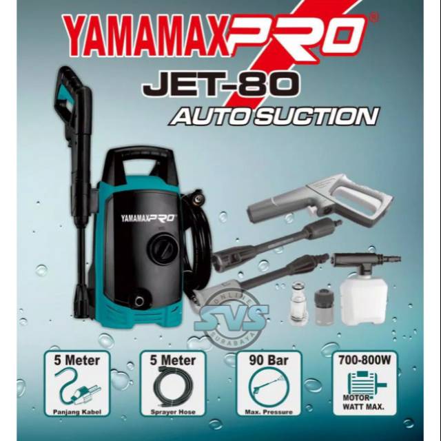 Jet cleaner Yamamax mesin steam cuci salju mobil motor ac