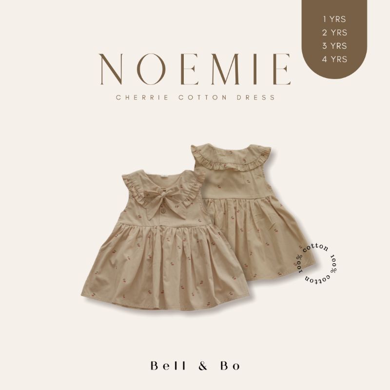 BELL&amp;BO - NOEMIE DRESS - DRESS BELL N BO - BAJU ANAK PEREMPUAN