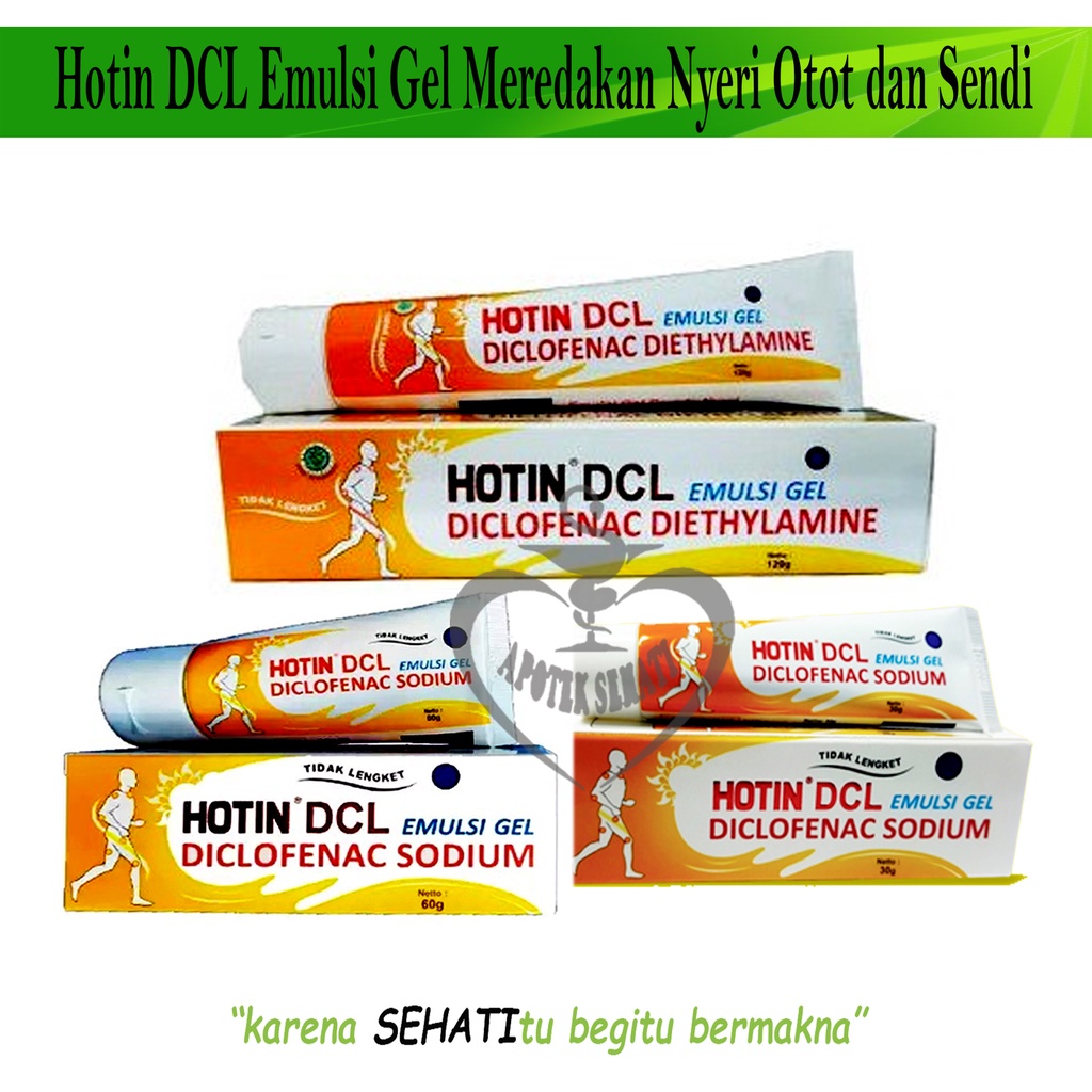 Hot in Cream DCL Emulsi Gel Pereda Nyeri Sendi Keseleo Sakit Pinggang