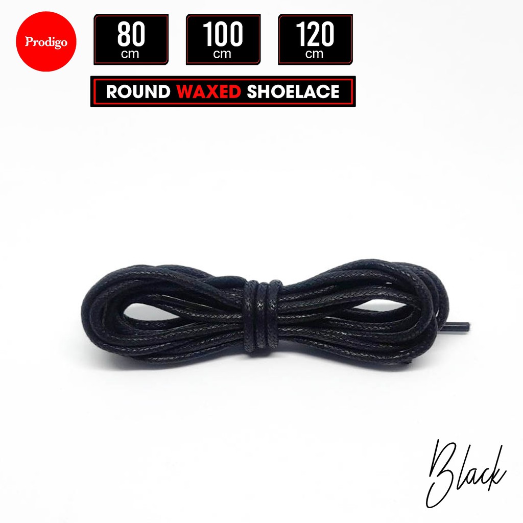 Prodigo * Tali Sepatu Lilin | Waxed shoelaces | Tali Gepeng Pipih Flat hitam putih | Tali lilin bulat Round Hitam coklat  | Flat Shoelace waxed  | Tali hoodie | PREMIUM SHOELACES