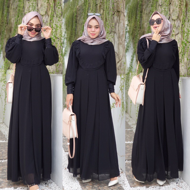 Gamis dress MAYU hitam