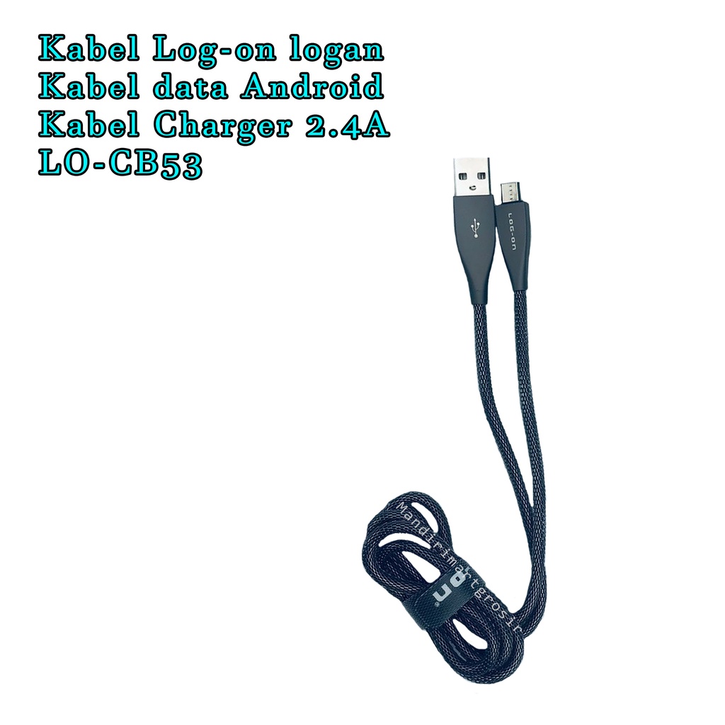 Kabel Log-on logan * Kabel data Android * Kabel Charger * 2.4A * LO-CB53