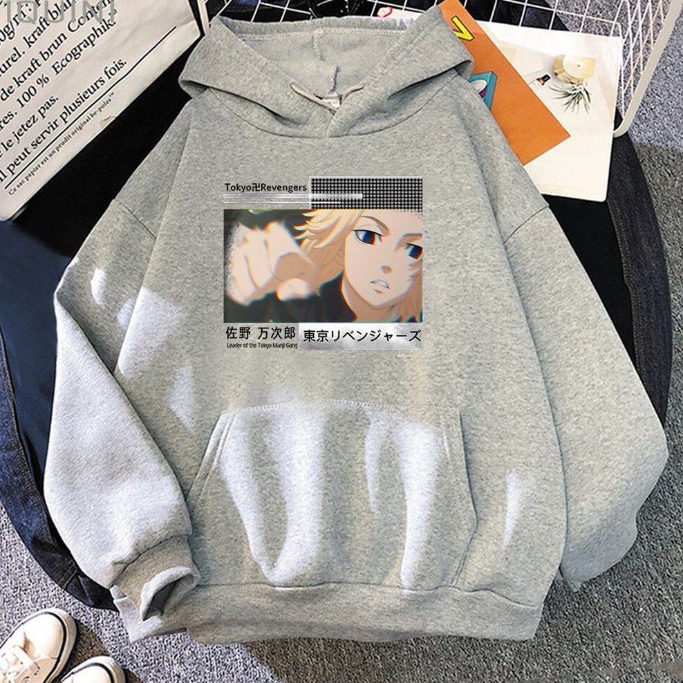 Hoodie Mikey Manjiro Sano Kanji Tokyo Manji Anime Tokyo Revengers Premium Unisex