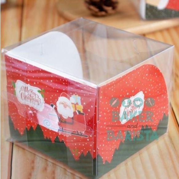 

Xmas Box Mika Santa / House 4inch kotak natal mika impor bakernbar99 Kualitas Baik