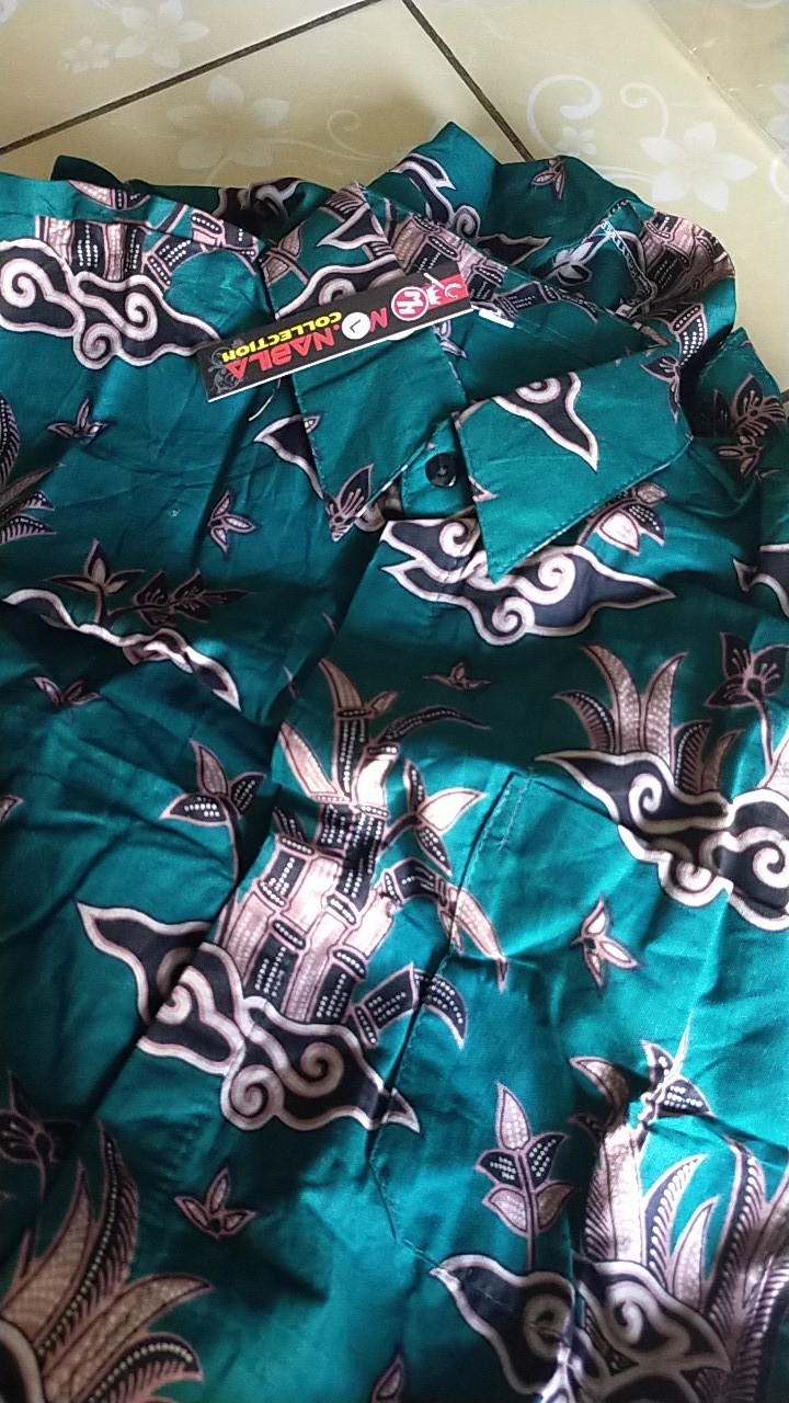 Atasan Tunik Batik Couple Wanita Pasangan Seragaman Kantor Modern Terbaru Terlaris Katun Jumbo Nbl01