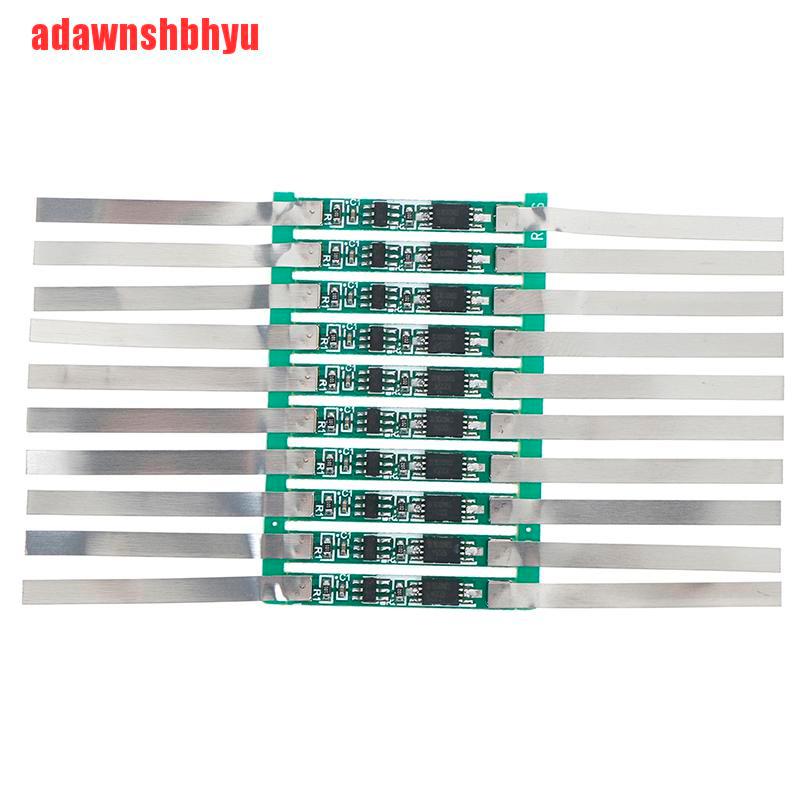 10 Pcs Papan Pelindung BMS 3A Untuk 1S 3.7V 18650 Li-ion lithium