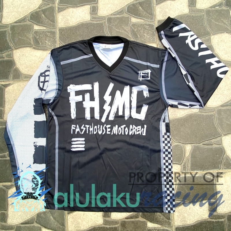 Jersey, Celana, Sarung Tangan &amp; Sepatu Fullprint with Protectors Fullset MX Trail Motocross - Paket Bundling FHCTFG020101-F41