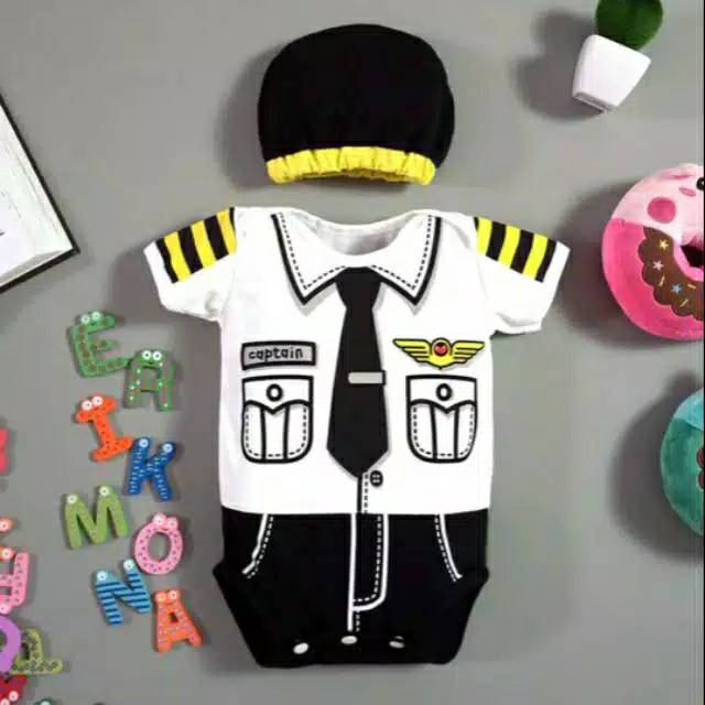 Jumper Bayi Pilot/ Jumper Bayi Karakter/ Jumper Baju polisi