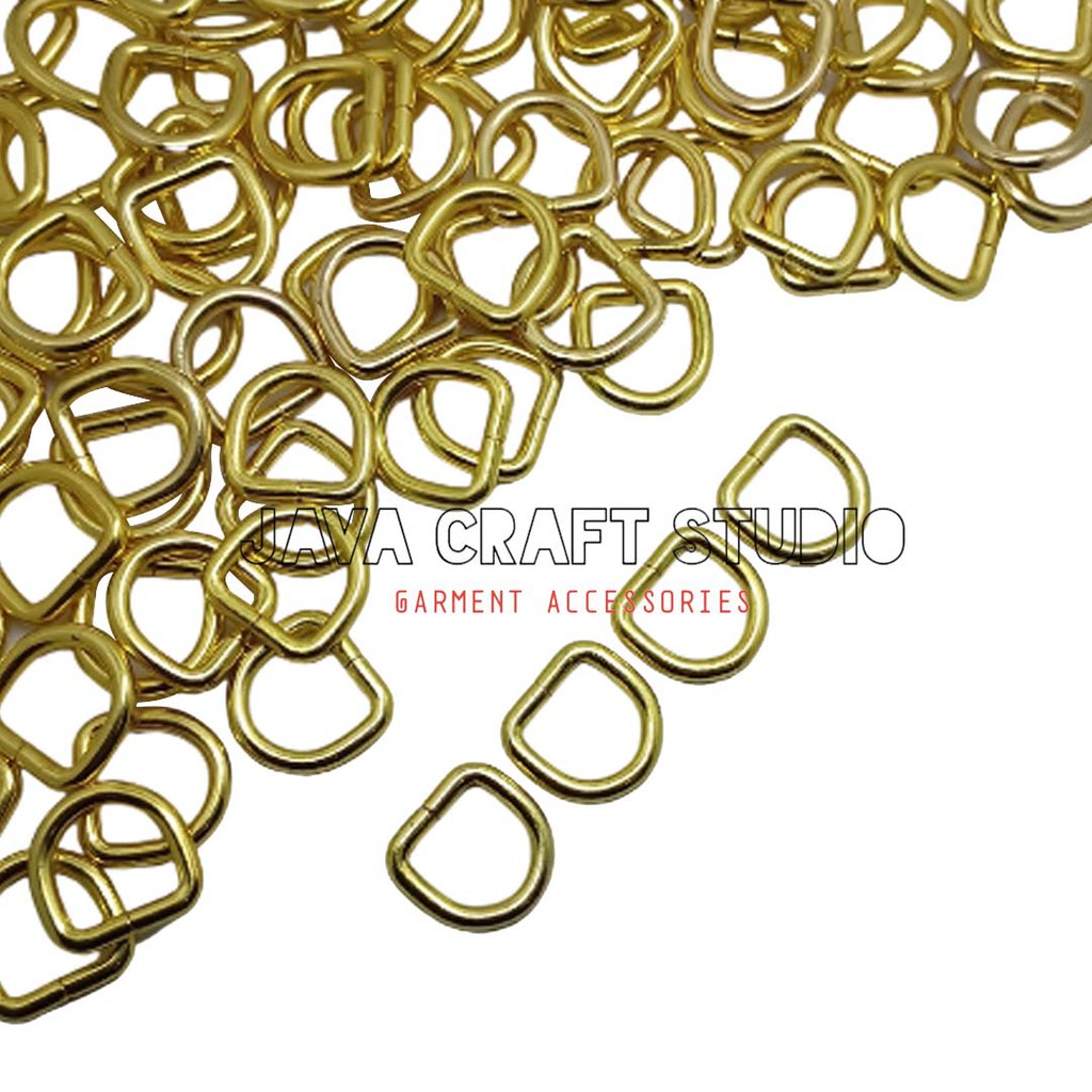 RING D TEBAL AKSESORIS TAS WANITA 1.5 CM GOLD PER 12 PCS RDT 15 GOLD