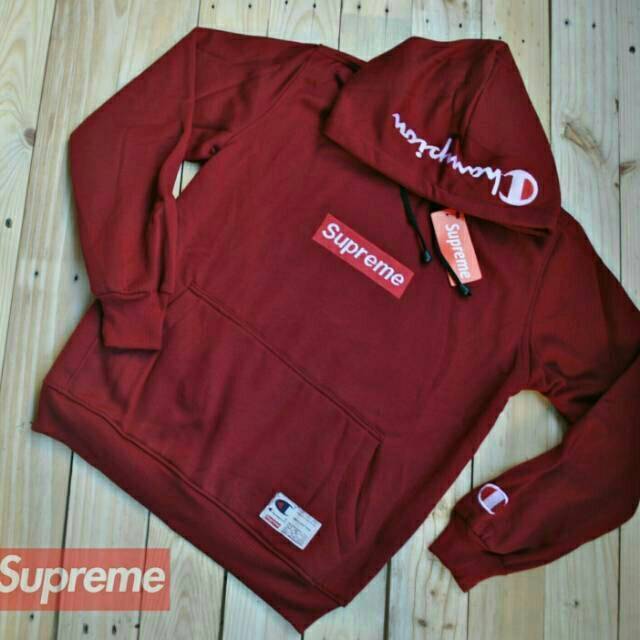 Sweater hoodie supreme champion