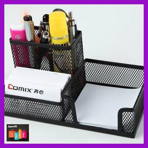 

DOCUMENTO- MEMO HOLDER PANJANG 3 SEKAT DESK SET ORGANIZER TEMPAT PENSIL MEJA PEN -ASLIII.