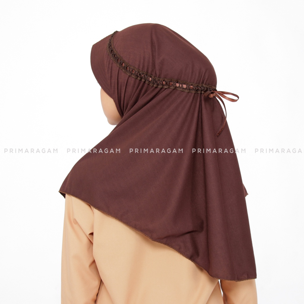 Kerudung pramuka sd kerudung sekolah coklat sd kerudung sd coklat kerudung coklat sd ssd-033