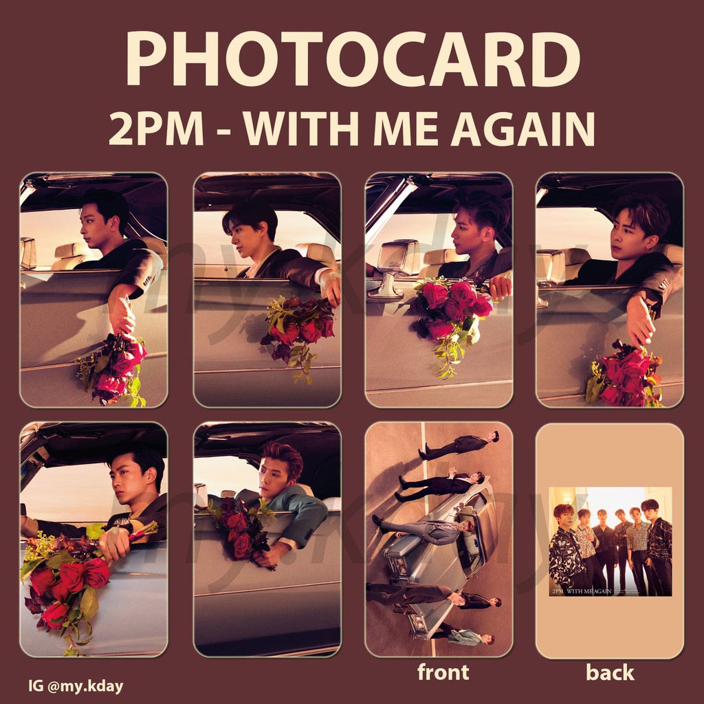 PC-0676, Photocard 2PM WITH ME AGAIN 2 sisi
