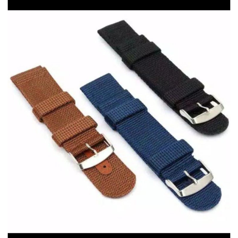 TALI JAM UNIVERSAL TALI JAM TANGAN KANVAS TALI JAM TANGAN ARMY