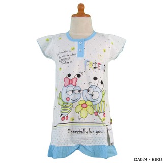 Dress Baju  Tidur  Daster Anak  4th Bahan  Kaos  Tebal Size M DA 34 35 25 Shopee Indonesia