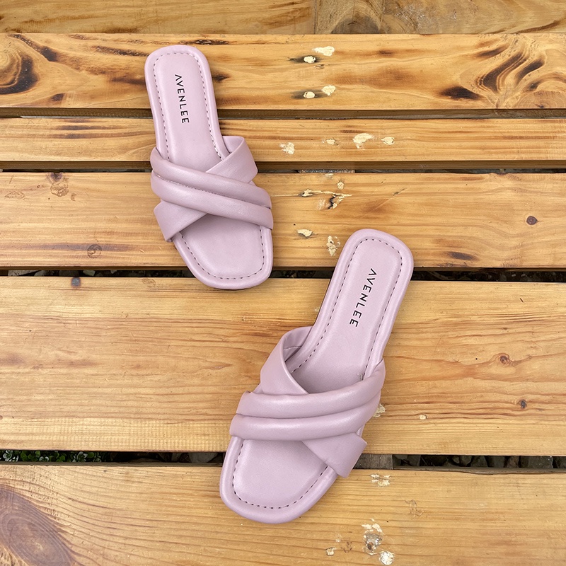 Sandal Wanita Flat Korea Empuk Sol Karet Avenlee Cheery