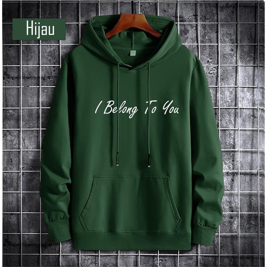 COD - Sweater I BELONG TO YOU Jaket Hoodie Distro Sweater Unisex Pria Wanita Size JUMBO M -3XL