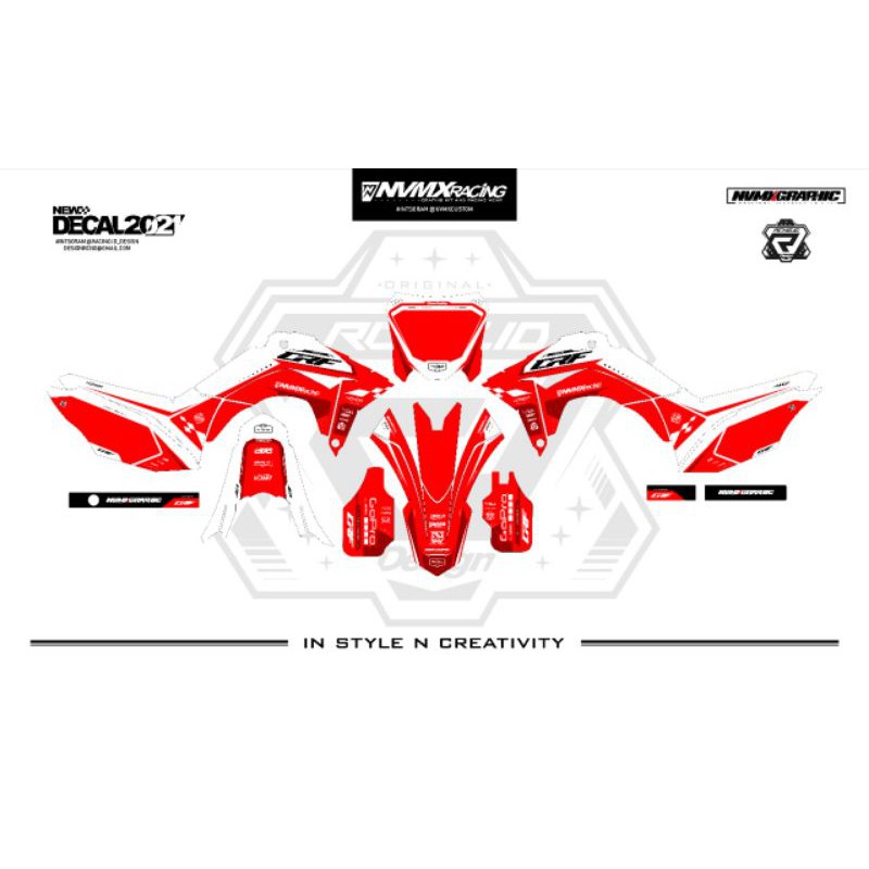 Decal crf / klx bahan orajet standar