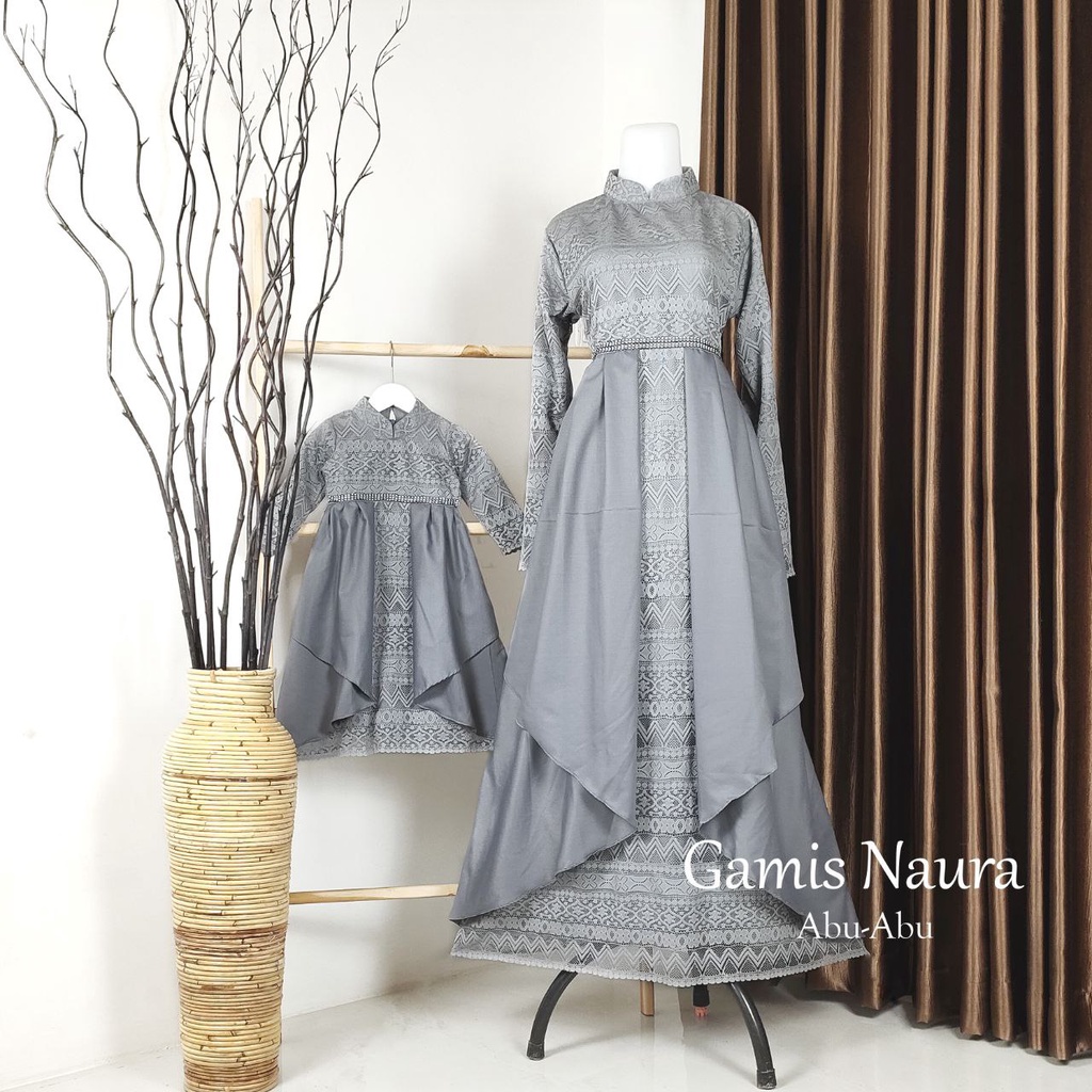 Gamis Cantik/Gamis Naura/Gamis Set Family/Gamis Simple Elegan/Gamis Murah