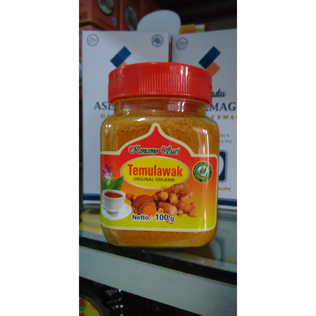 

Temulawak murni Organik Kencono Sari Bubuk Jamu 100 gr