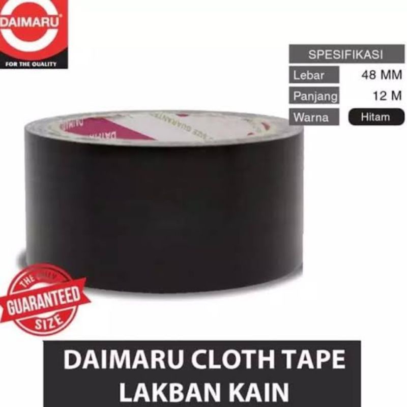 Lakban Kain Hitam Daimaru 2 Inch