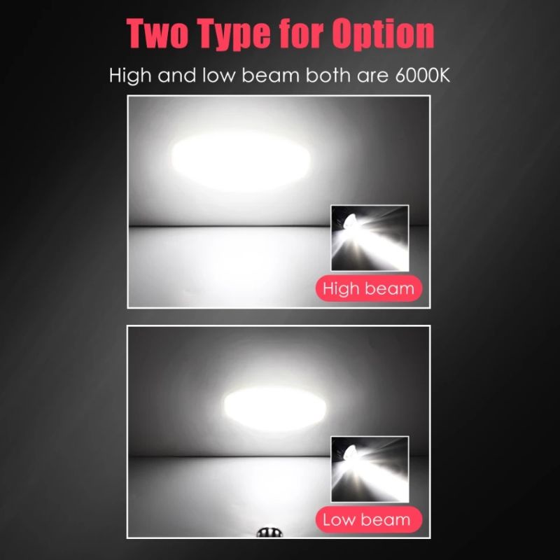 Lampu Motor Led H6 Laser 2Warna Hi Low PNP-Putih-Putih