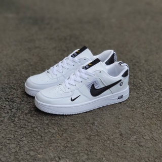 white air force 1s with black tick