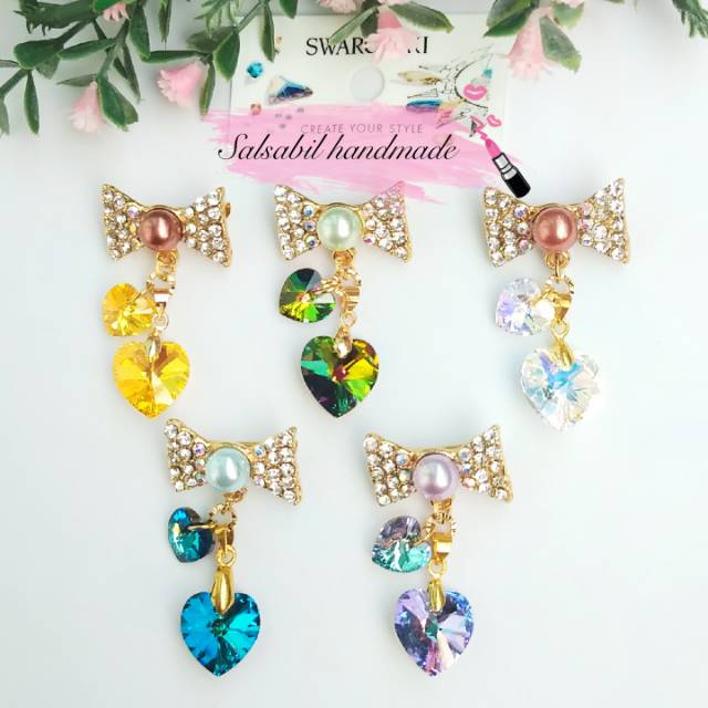 Bros dagu mini Swarovski Original
