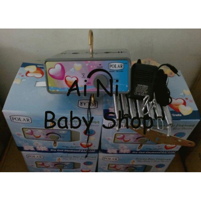 AYUNAN BAYI OTOMATIS DENGAN ELEKTRIK MERK POLAR TYPE BASIC NEW DESIGN