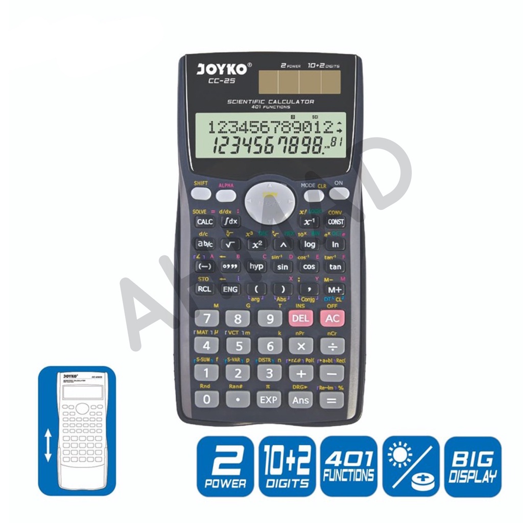 

Joyko CC-25 Calculator / Kalkulator / Scientific / 401 Functions [ ECER ]