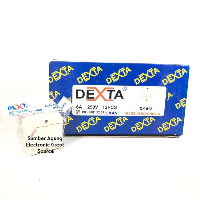 Saklar Seri Tempel OB Outer Bow Saklar Double Dobel Dexta DX912