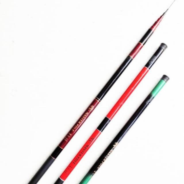 Joran Pancing Tegek Fiber GAMARU MASTER POLE 450 cm Tegeg Piber Tangkai Mancing