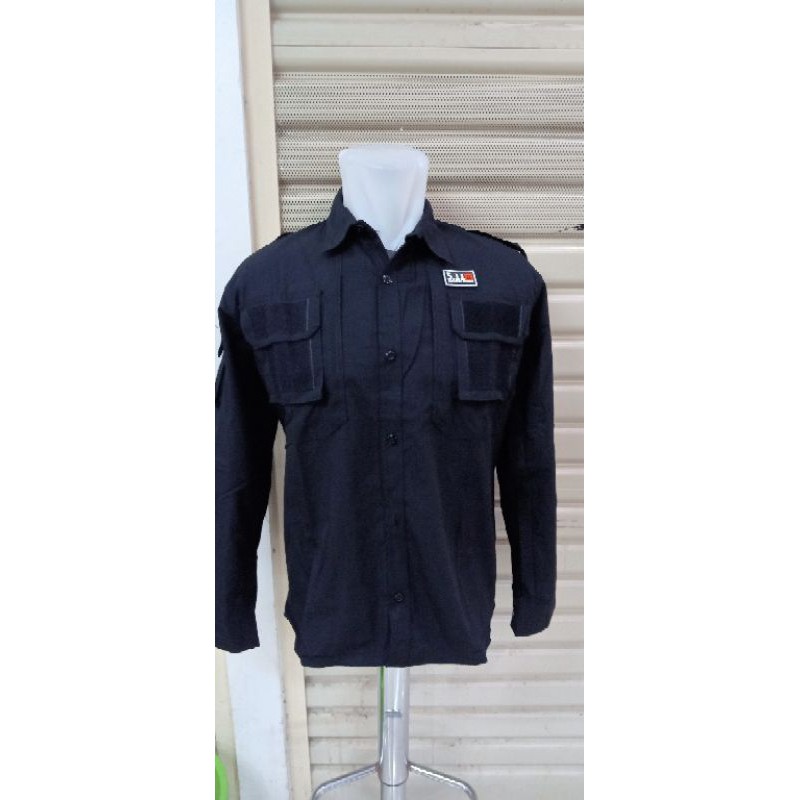 KEMEJA TAKTIKAL HITAM