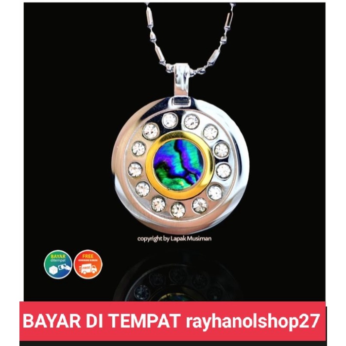 [BAYAR DITEMPAT] ENERGI TINGGI 2000cc LIONTIN KESEHATAN ANION SHELL KALUNG PRIA WANITA DEWASA/REMAJA