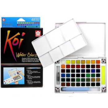 

Gramedia Bandung - Watercolor Sakura Koi 48 Pallette