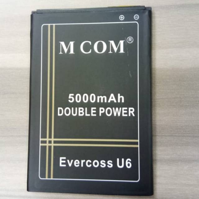 Battery Batre Baterai Double Power Mcom Evercoss Cross U6 Xtreme 1 Plus