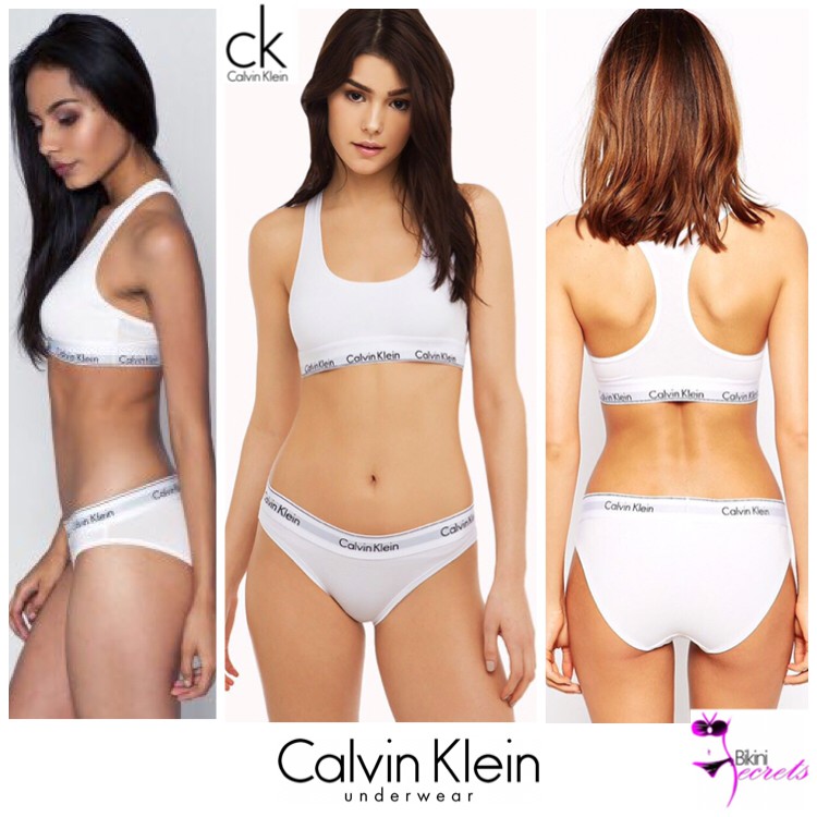 white calvin klein bikini