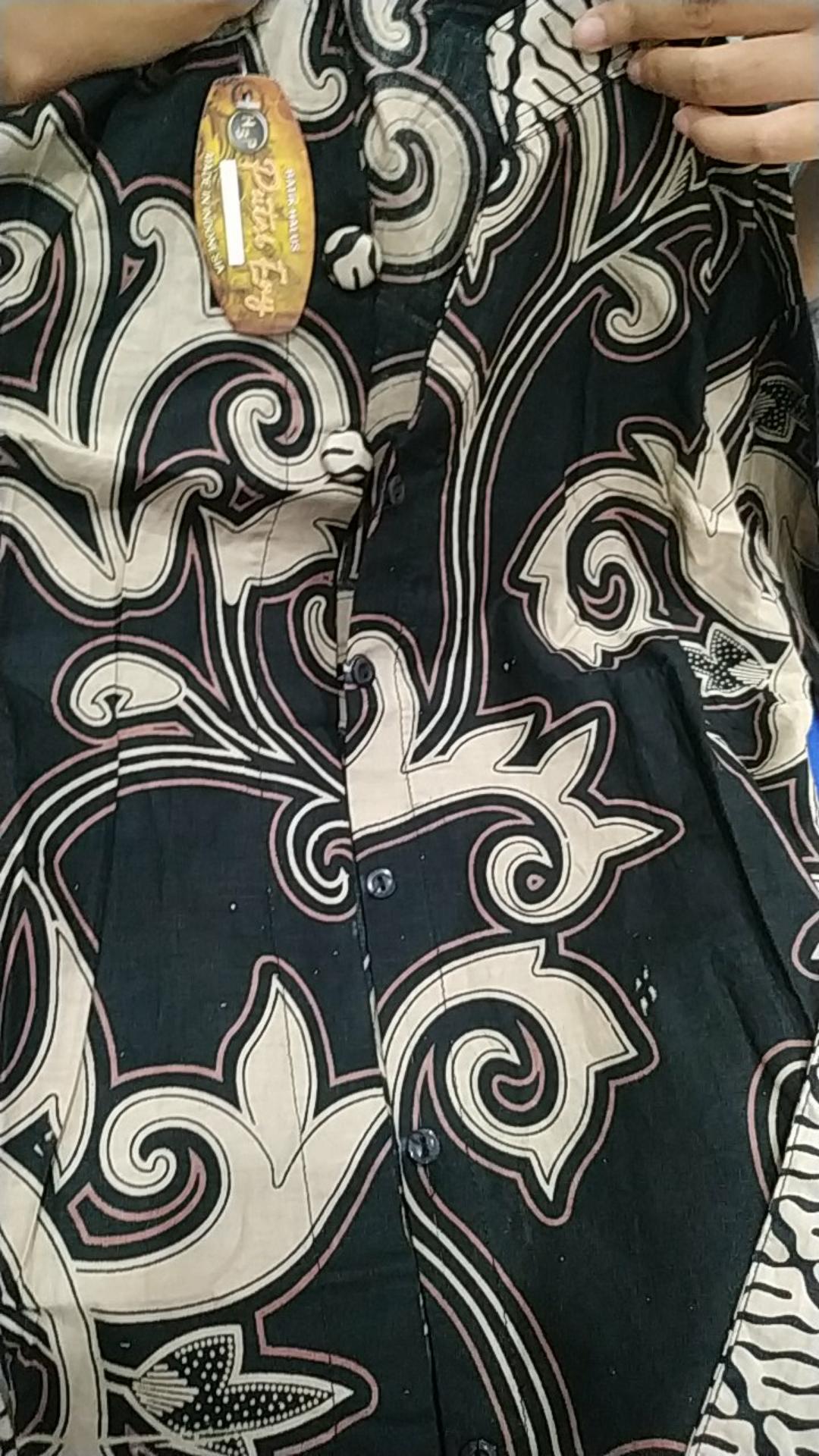 Tey-17 Batik Wanita Asj Sa Hrb026 Kenongo Kemeja Tosca Pendek