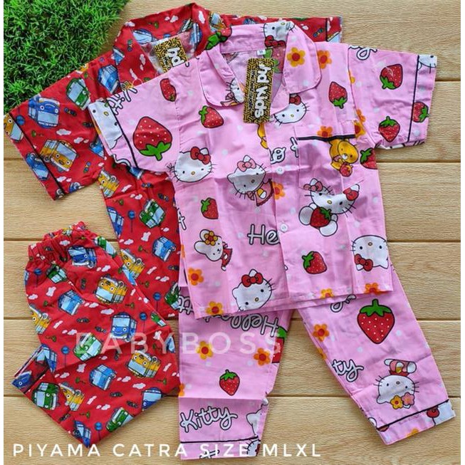 PROMO 5 PCS PIYAMA ANAK BAJU TIDUR ANAK 0 BULAN-16 TAHUN BAJU TIDUR ANAK LAKI LAKI DAN PEREMPUAN